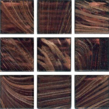 Мозаика 33x33 Irida 2043 5 , Стеклянная I20.43(5) коричневый с золотом Irida
