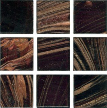 Мозаика 32x32 Irida 1048 5 ,стеклянная I10.48(5) коричневый с золотом Irida