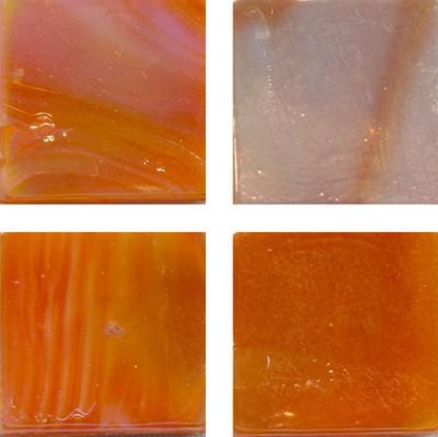 Мозаика 33x33 Irida 15R193 3 , Стеклянная 15.r193(3) оранжевый Irida