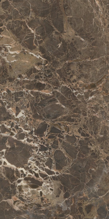 Плитка Elements Lux Emperador Lappato 2A24 коричневый мрамор 120x60 9мм Keope Ceramiche