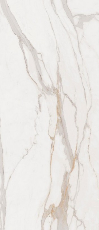 Плитка Elements Lux Calacatta Gold Lappato A2N8 глянцевая белый мрамор 278x120 6мм Keope Ceramiche