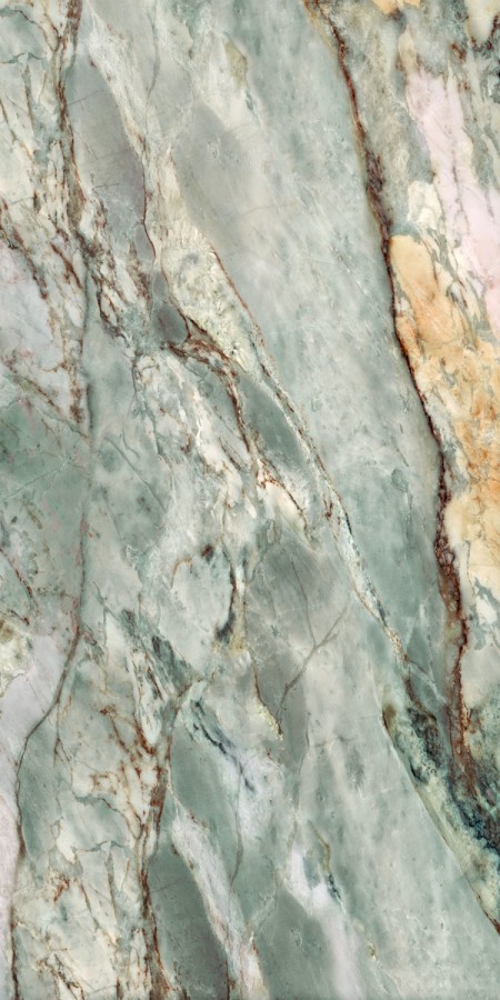 Керамогранит 120x60 Marmi Siciliani Green Sunset Lap Ret глянцевая 8мм La Fabbrica