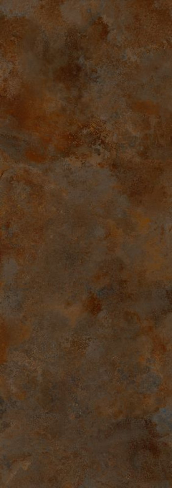 Плитка 300x100 6мм Ossido Bruno 5 Lamf007031 матовая коричневый металл Laminam