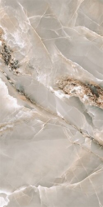 Плитка 120x60 8мм Omnia Sage Plsh Rec Por Tl P10894.6 глянцевая бежевый мрамор, оникс Yurtbay