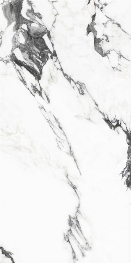 Плитка 120x60 8мм Panda Marble White Polished Rcpr P19707.3 глянцевая белый мрамор Yurtbay
