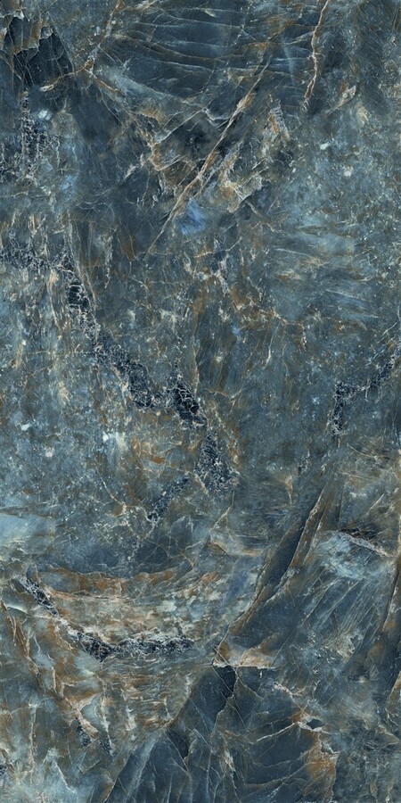 Плитка Atlantic Dark Blue Polished Recprtl P19720.6 глянцевая синий мрамор 120x60 8мм Yurtbay