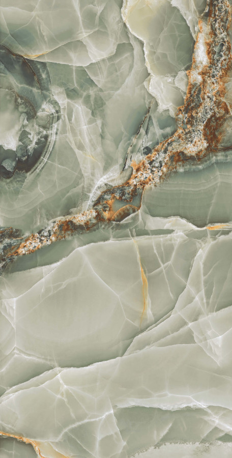 Керамогранит 120x60 7мм Onyx Olive High glos см 7мм супер глянец оливковый A-Ceramica