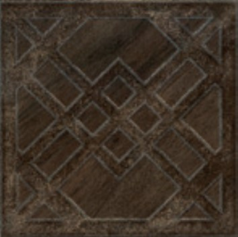 Керамогранит 20x20 Antiq.geometrie Wenge матовая коричневый дерево Cerdomus