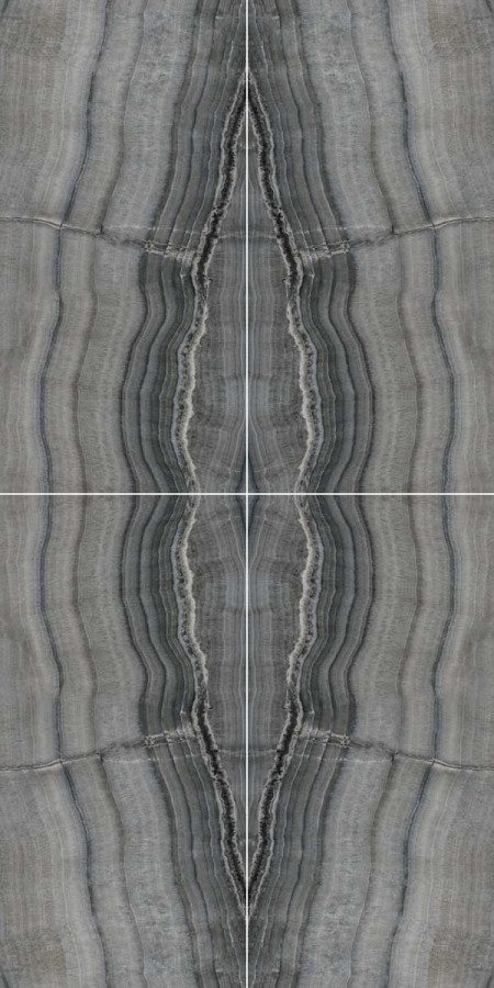 Керамогранит 120x60 Skor.b.match Black.rl S 4 полированная 10мм Cerdomus