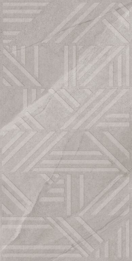 Керамогранит 120x60 10мм Angelo Grey decor см 10мм 61w1206a матовая серый Fakhar