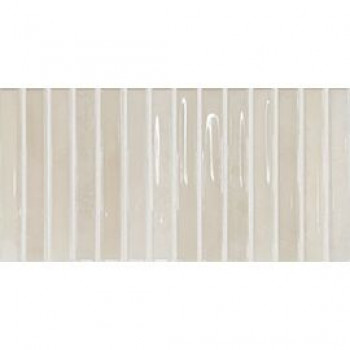 Плитка 25x13 Flash Bars Ivory 133471 глянцевая белый краска, штукатурка, однотонная DNA Tiles