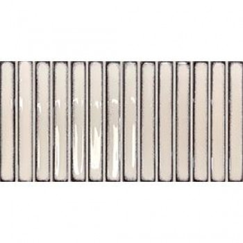 Плитка 25x13 Osaka Bars White 133478 глянцевая белый краска, штукатурка, однотонная DNA Tiles