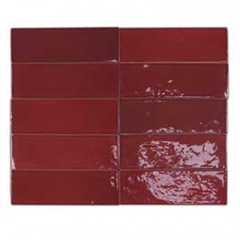 Плитка Safi Wine 122109 глянцевая красный 16x5 8мм DNA Tiles
