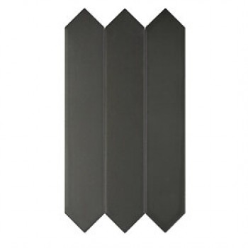 Плитка Candy Crayon Graphite 128392 матовая черный однотонная 24x4 DNA Tiles