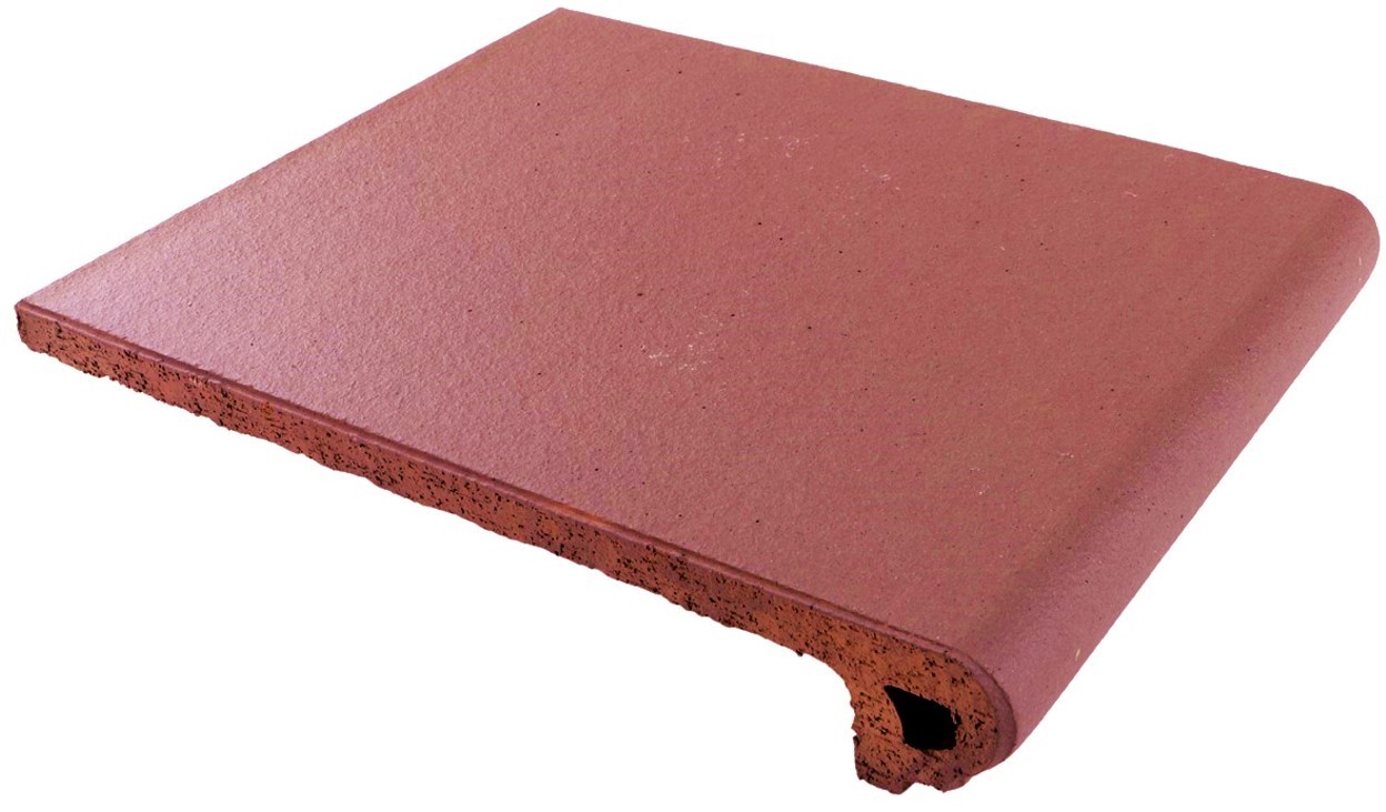 Ступень клинкер 33x24 18мм Natura 018 Red Матовая Rh C Флорентийская матовая красный Canada Gres