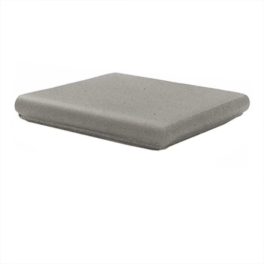 Ступень клинкер 33x33 18мм Natura 013 Grey Матовая Rh C Флорент. Угловая матовая серый Canada Gres