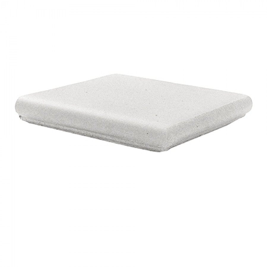 Ступень клинкер 33x33 18мм Natura 012 White Матовая Rh C Флорент. Угловая матовая белый Canada Gres