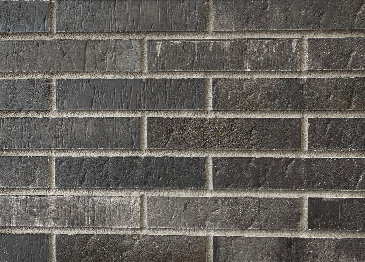 Плитка клинкер 29x5 12мм Retrobrick Int 333 Anthrazit Клинкерная структурированная серый Dekeramik