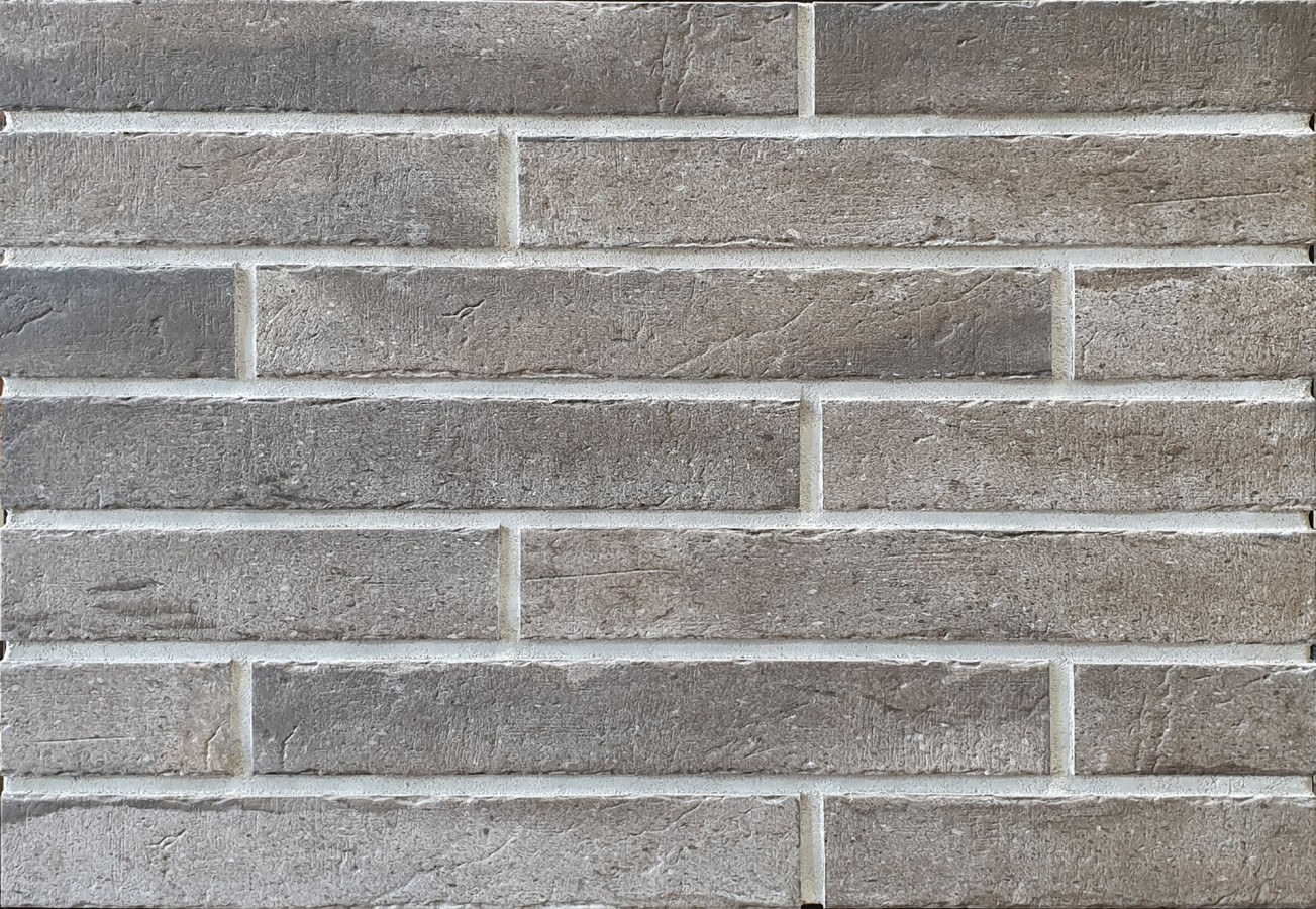 Плитка клинкер 36x5 10мм Brickloft Int 572 Taupe Клинкерная структурированная коричневый, серый Dekeramik