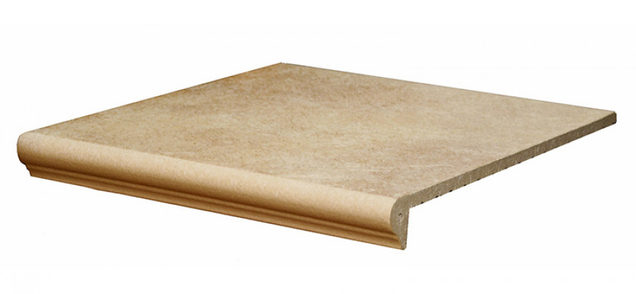 Ступень клинкерная 32x31 Alpen 044 Allgau R11/b противоскользящая бежевый 9мм Interbau