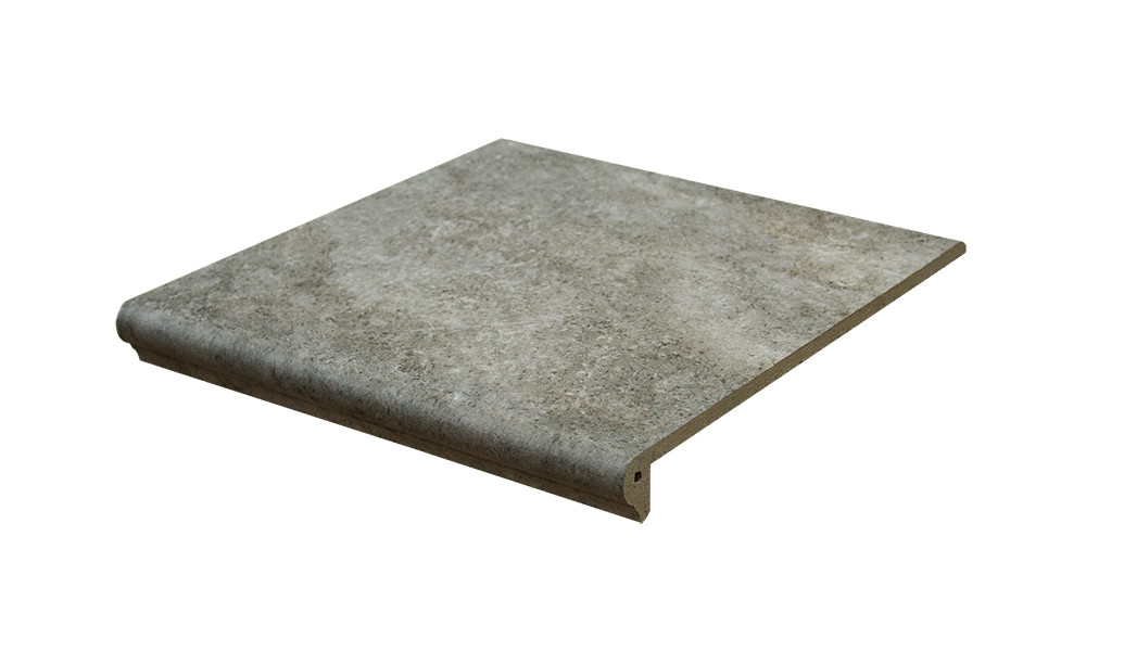 Ступень клинкерная 32x31 Abell 274 Серебристо-Серый противоскользящая серый светлый 9мм Interbau