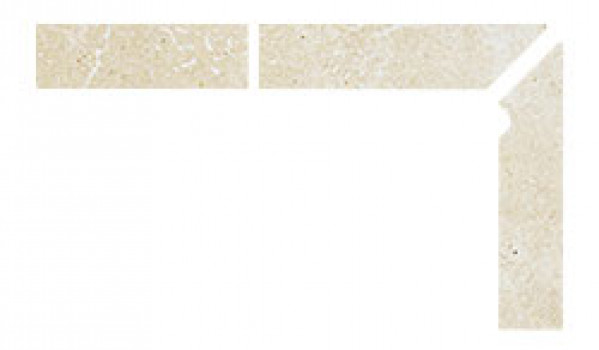 Плитка плинтус для ступеней клинкерная 30x30 Alpen 043 Bernardino Правый 3 Части противоскользящая бежевый Interbau