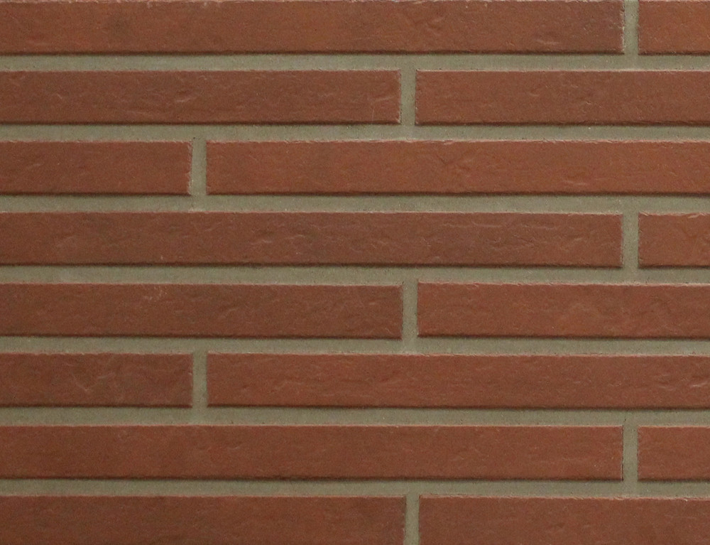 Плитка клинкерная 30x30 Long Brick Brs 133 Flame Клинкерная 500X40Х11 матовая красно-коричневый Kerastep