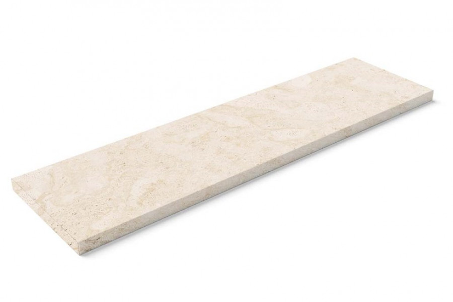 Ступень керамогранитная 120x33 Coralina 1916 Прямоугл. С 2 Заглушками/peldano 2 Recto Tapas R11 Anti-Slip матовая бежевый 11мм Mayor