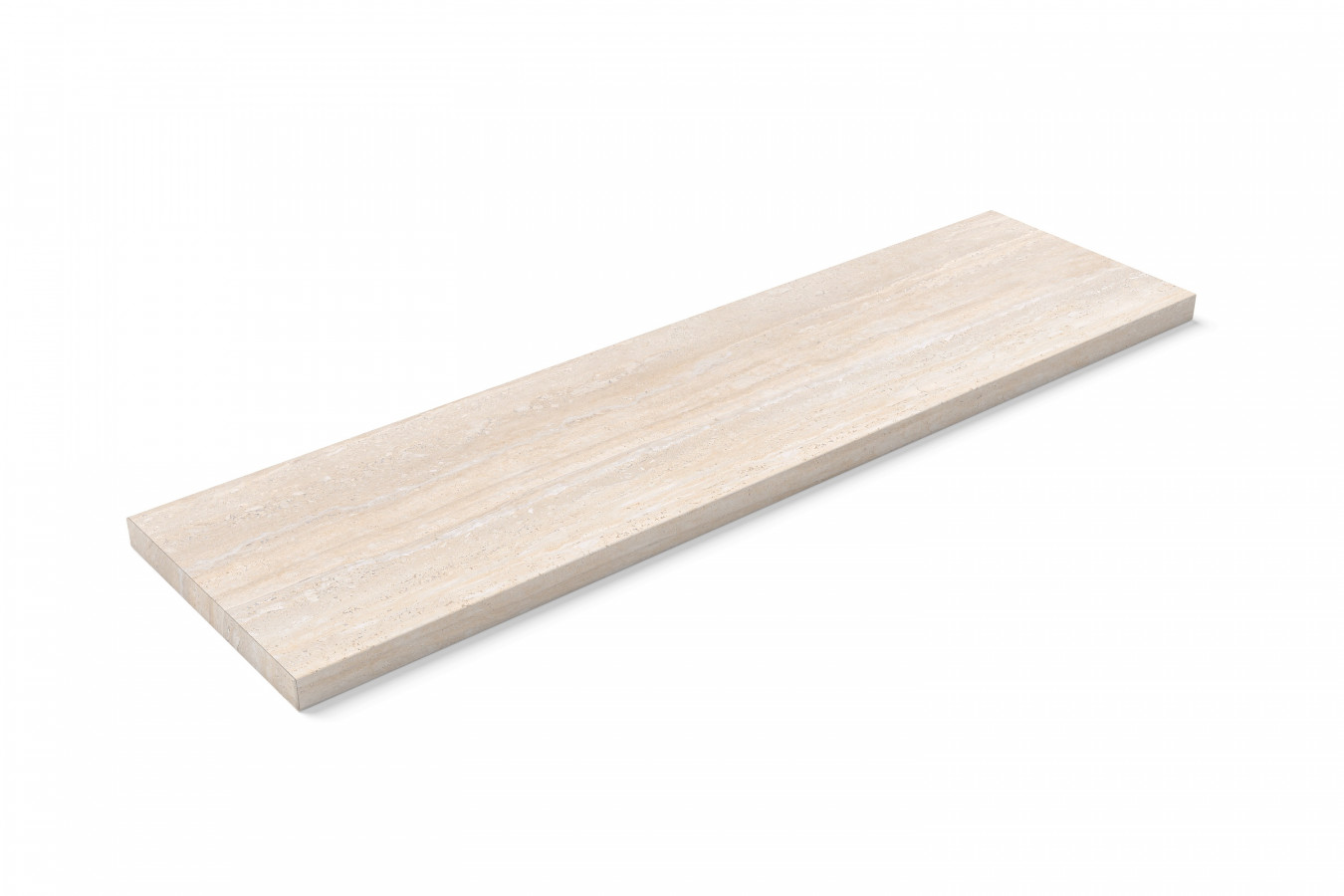 Ступень керамогранитная 120x33 Veincut 1321 Прямоугл. С 2 Заглушками/peldano 2 Recto Tapas R9 матовая бежевый 11мм Mayor