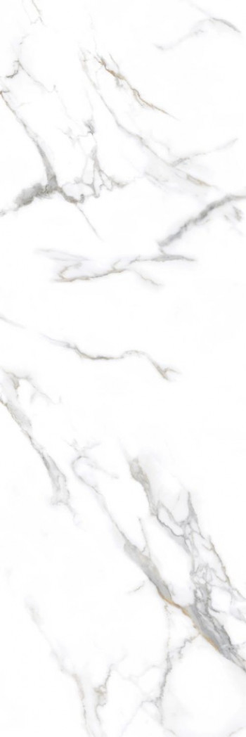 Керамогранит 240x80 Statuario Pearl Polished Mm полированная белый мрамор 15мм Adicon