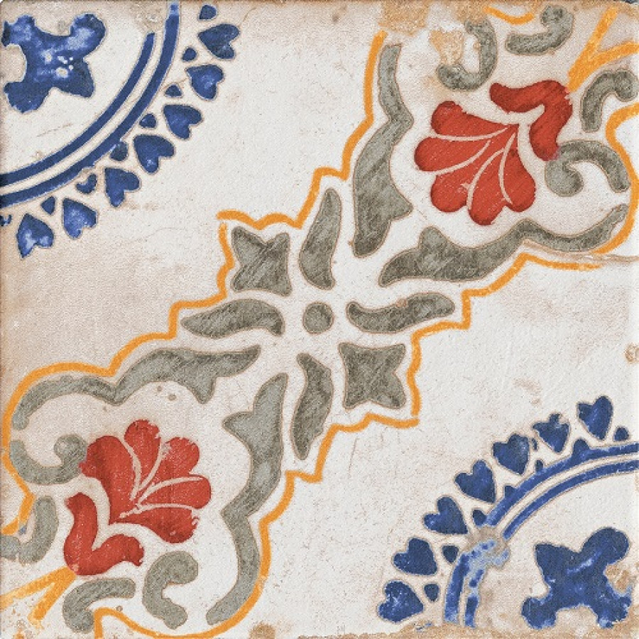 Керамогранит 20x20 Ornament 10002 Matt матовая многоцветный Alpas Cera