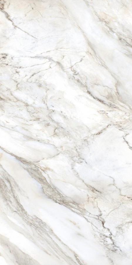 Керамогранит 120x60 Marmi Di Carara - B Glossy Bluezone полированная белый мрамор 9мм Bluezone