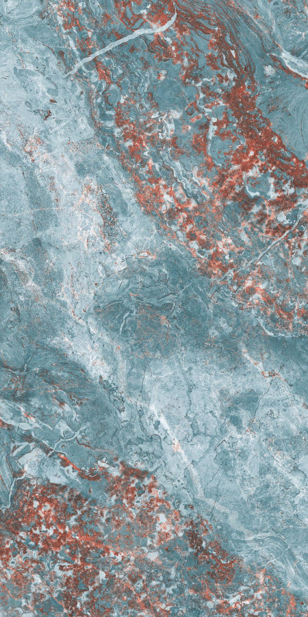 Керамогранит 120x60 Infinity Steel Nebula Series Ппх полированная бирюзовый мрамор Bluezone