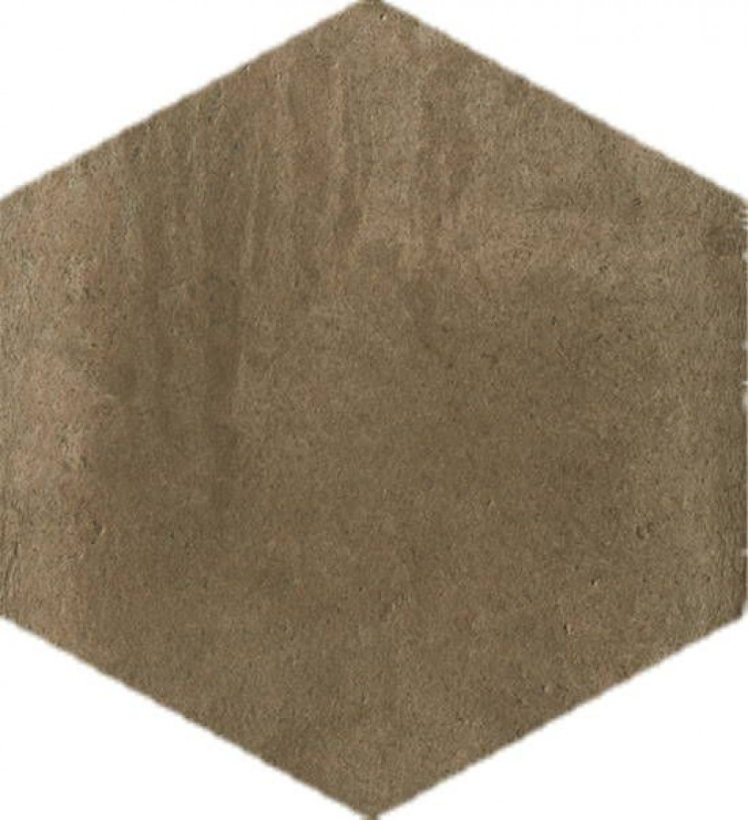 Керамогранит 28x24 Esagona Feng Shui 56 B матовая коричневый бетон Cir