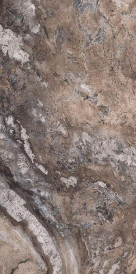 Керамогранит 120x60 Paradise Quarry Brown Polished Rec. полированная темно-коричневый мрамор Etili Seramik