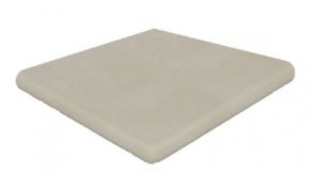 Клинкер 33x33 Esquina Redonda Capri Hueso матовая бежевый бетон Gres Aragon