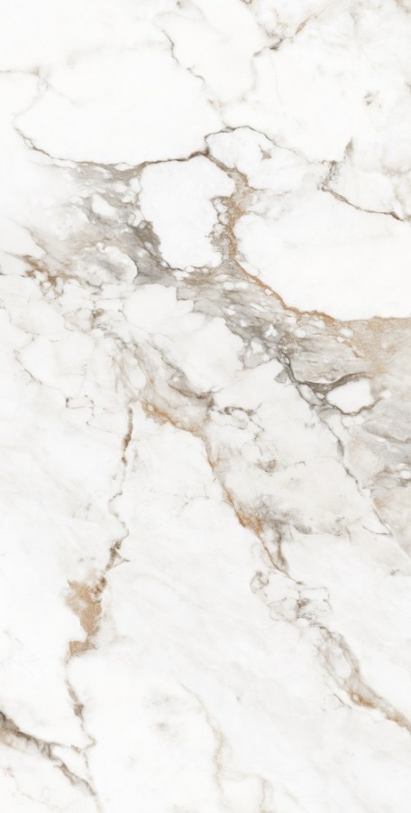 Керамогранит 120x60 Calacatta Brisco Glossy R полированная белый мрамор 9мм Gresant