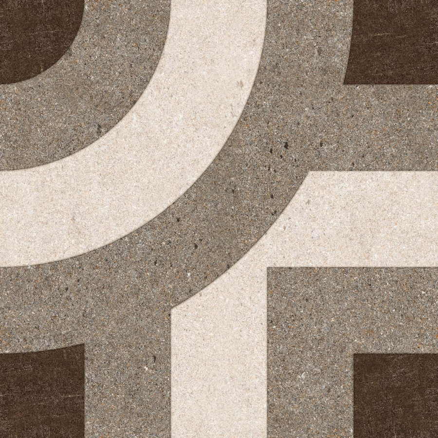 Керамогранит 40x40 Spin Menta Brown Matt It матовая темно-коричневый 15мм Gresant