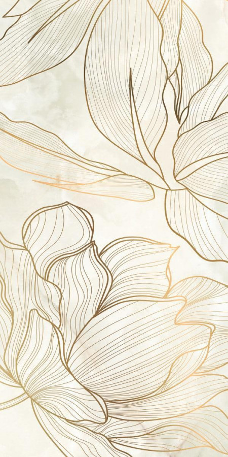 Керамогранит 120x60 Lumiere Dec.foglia D'oro матовая бежевый оникс La Fenice