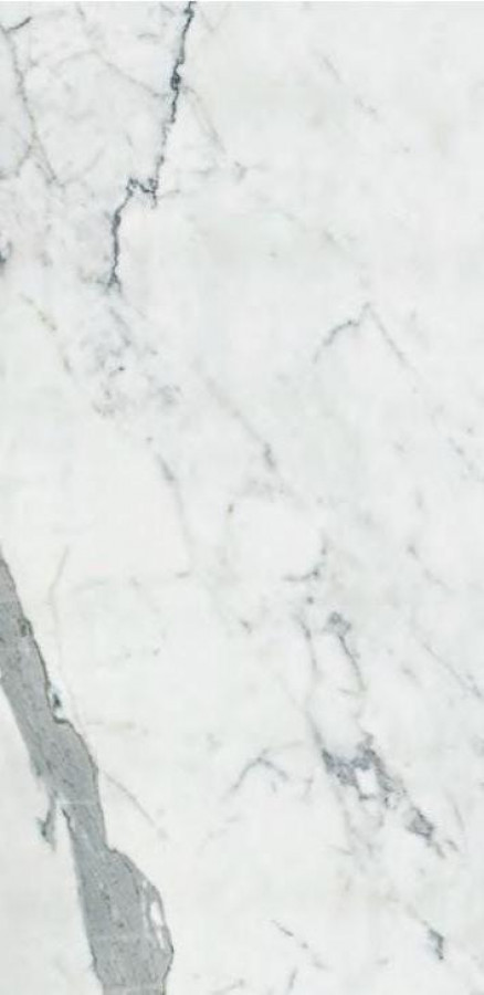 Керамогранит 120x60 Statuario Reactive 3D Rett матовая белый мрамор La Fenice