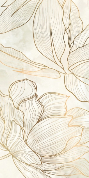 Керамогранит 120x60 9мм Lumiere Dec.Foglia d'Oro матовая La Fenice