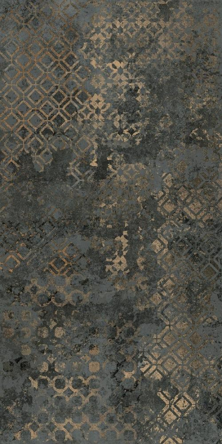 Керамогранит 120x60 Affreschi Caravaggio матовая темно-серый обои 9мм Mariner