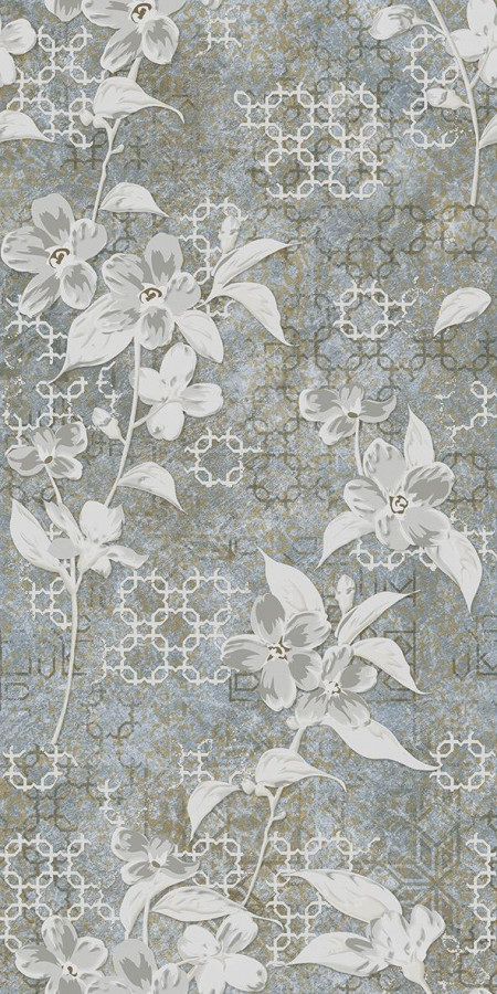 Керамогранит 120x60 Affreschi Renoir матовая серый обои 9мм Mariner