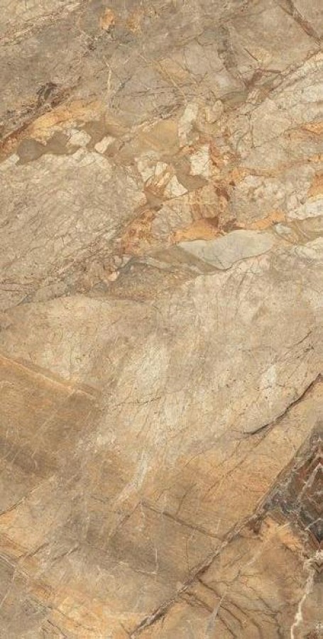 Керамогранит 160x80 Breccia Sandy - B Glossy полированная бежевый мрамор 9мм Seron