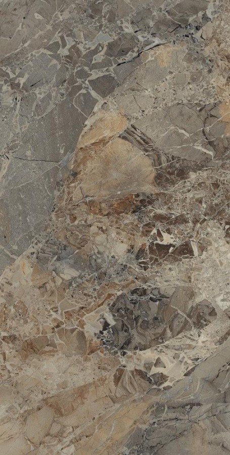 Керамогранит 160x80 Persian Granite Glossy полированная коричневый мрамор 9мм Seron