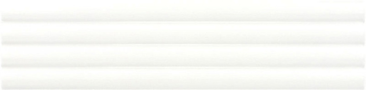 Плитка настенная 20x5 Costa Nova Onda White Matt 28522 Equipe