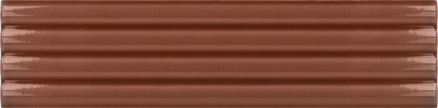 Плитка настенная 20x5 Costa Nova Onda Terra Glossy 28495 Equipe