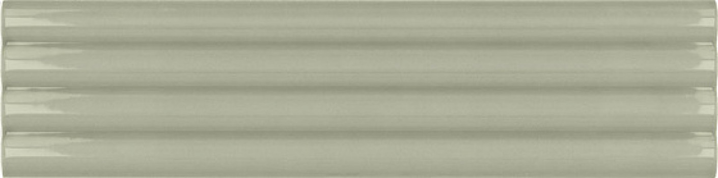 Плитка настенная 20x5 Costa Nova Onda Tansy Green Glossy 28486 Equipe