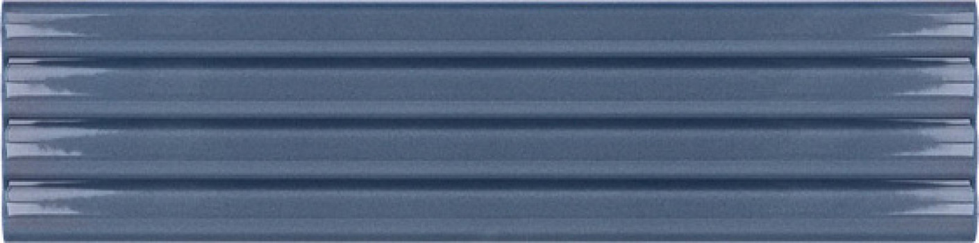 Плитка настенная 20x5 Costa Nova Onda Banyan Blue Glossy 28491 Equipe