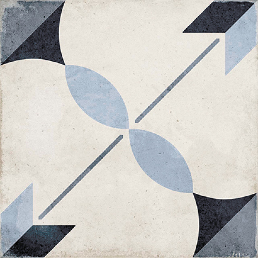 Керамогранит 20x20 Art Nouveau Arcade Blue 24411 Equipe